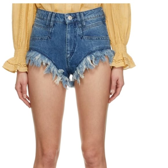 ISABEL MARANT ETOILE Indigo Eneidao Shorts - Picture 5 of 10